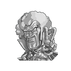 Mr.-Satan-Statue (Silber)