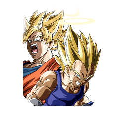 Super-Saiyajin Son-Goku (Engel) & 
Super-Saiyajin Vegeta (Engel)
