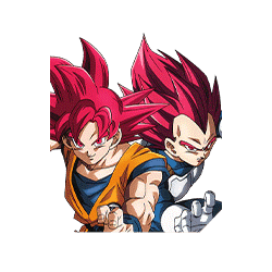 Super-Saiyajin-Gott Son-Goku & 
Super-Saiyajin-Gott Vegeta