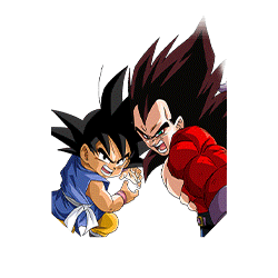 Son-Goku (GT) & Super-Saiyajin 4 Vegeta