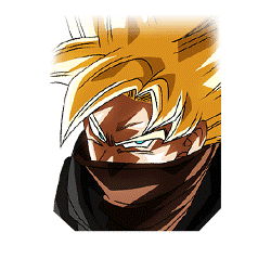 Der Schwarze Kämpfer (Super-Saiyajin, 
verstärkt durch die Dunklen Dragonballs)
