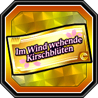 Im Wind wehende Kirschblüten – Glücksticket