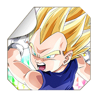 Spezialaufkleber: [Junger Saiyajin-Nachfahre] Super-Saiyajin Vegeta Jr.